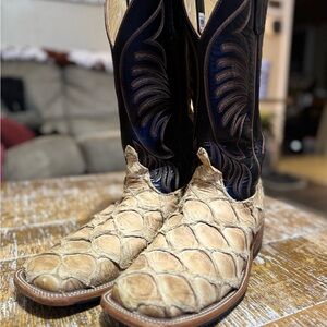 Anderson Bean SeaBass Cowboy Boots 11 D EUC